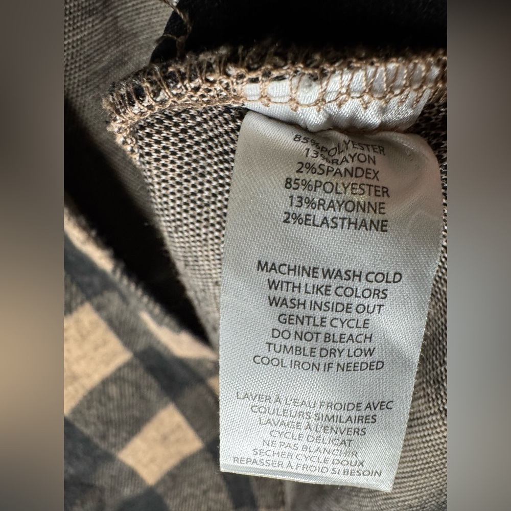 Beachlunchlounge Black and Tan Tyler Flannel Tunic Shirt - Picture 7 of 8